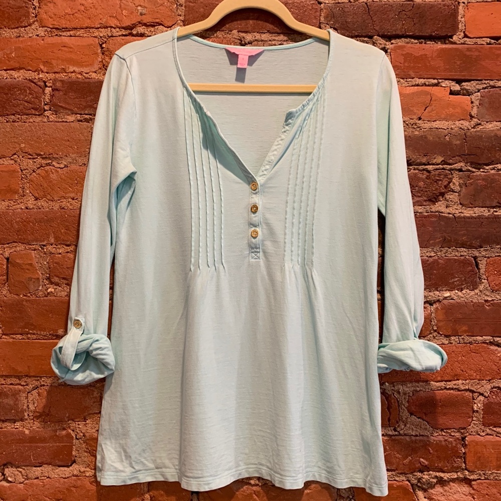 Lilly Pulitzer Mint Blue/Green Tunic (GUC)